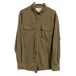 Duck Camp LIghtweight Hunting Shirt Long Sleeve Button Up Green LS100 Men's XL